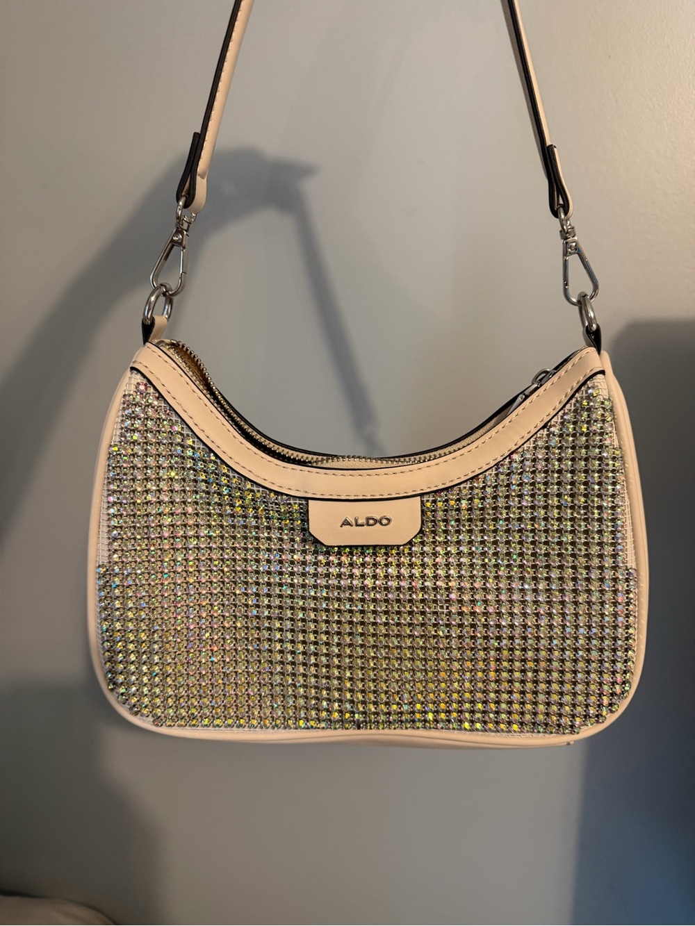 ALDO Crystal-Front Shoulder Bag